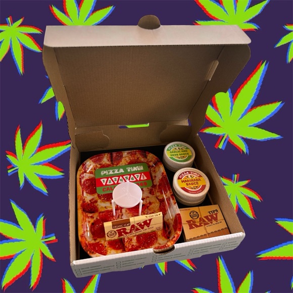 Rolling Tray Set - Pizza Themed - Picture 1 of 7